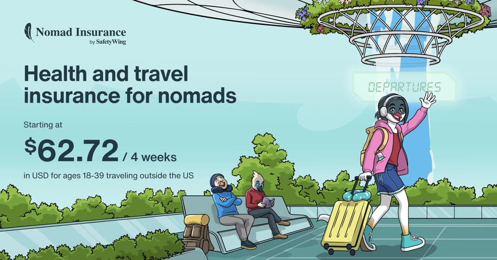 SafetyWing Nomad Insurance — seguro pra quem viaja sem data de volta